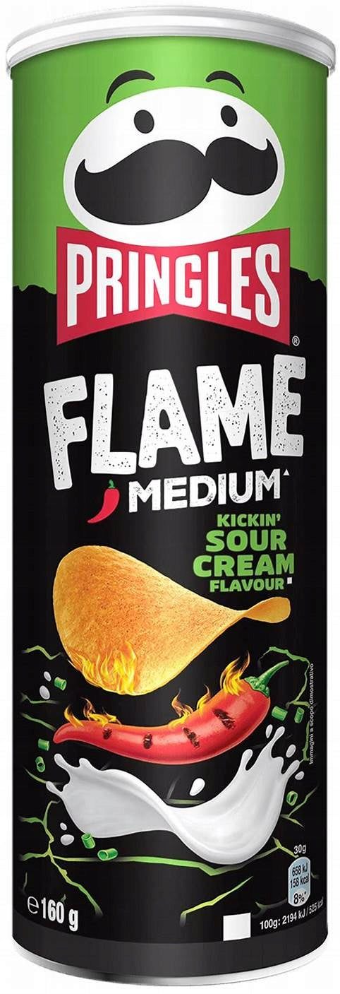 Pringles Flame Kicking Sour Cream 160g