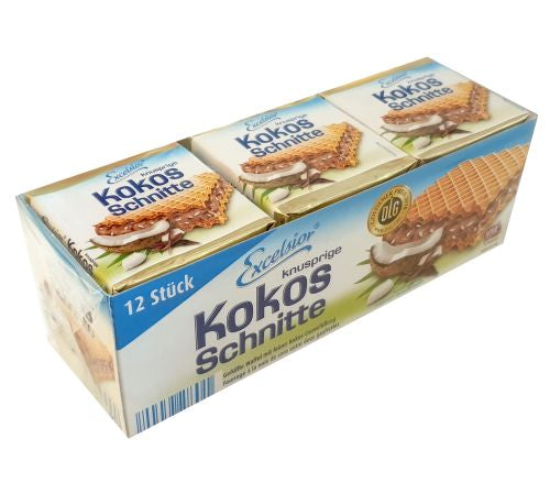 Excelsior Kokos Schnitte 12pcs 250g