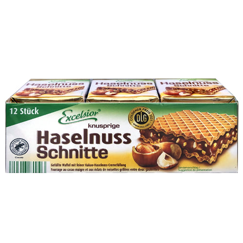 Excelsior Haselnuss Schnitte 12pcs 250g