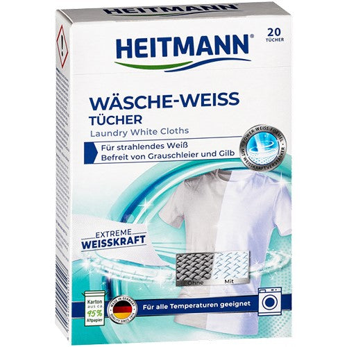 Heitmann Wasche Weiss Tucher Wipes 20pcs