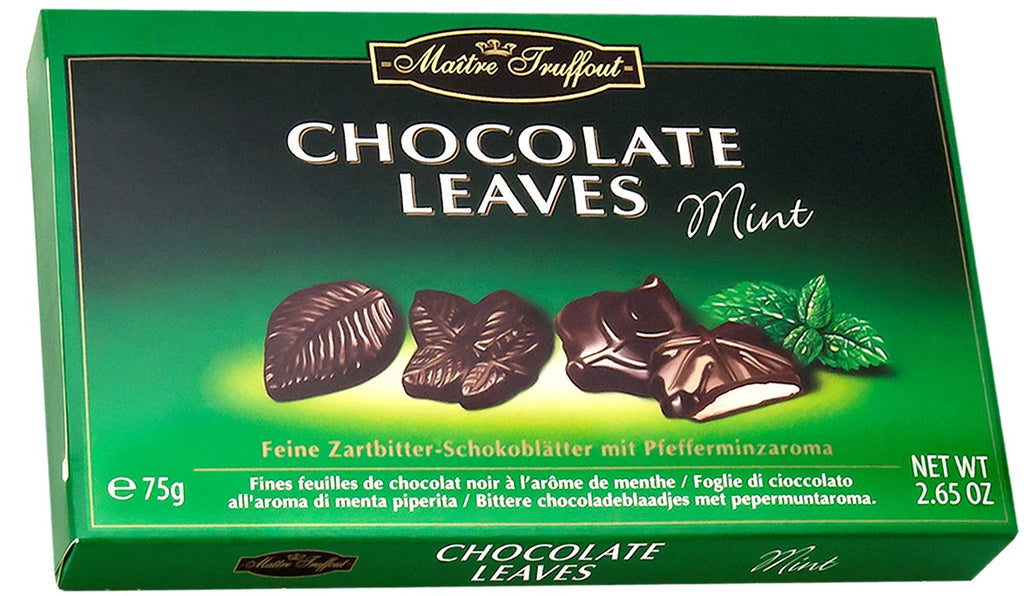 Maitre Chocolate Leaves Mint 75g