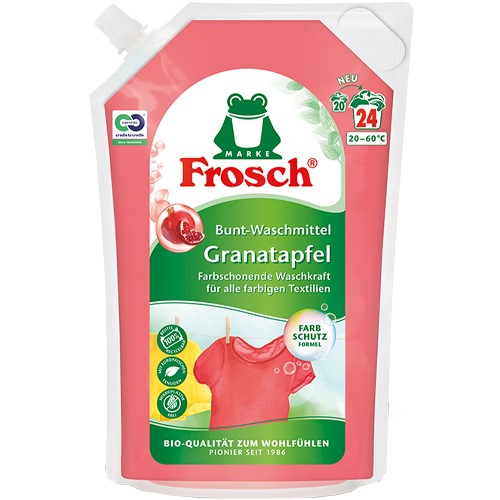 Frosch Granatapfel Bunt-Waschmittel Gel 24p 1.8L