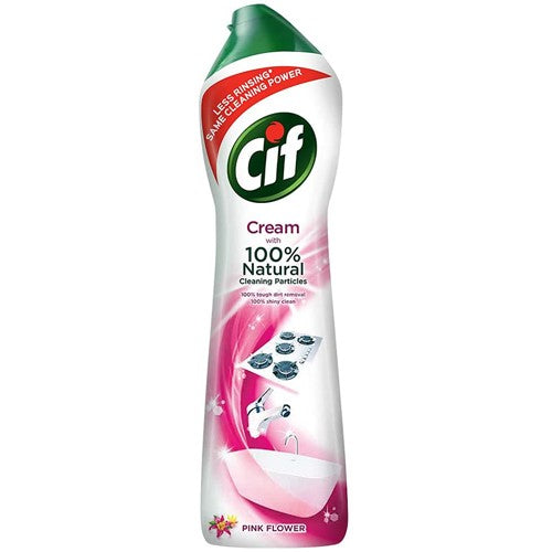 Cif Cream Micro Crystals Pink Flower Milk 500ml