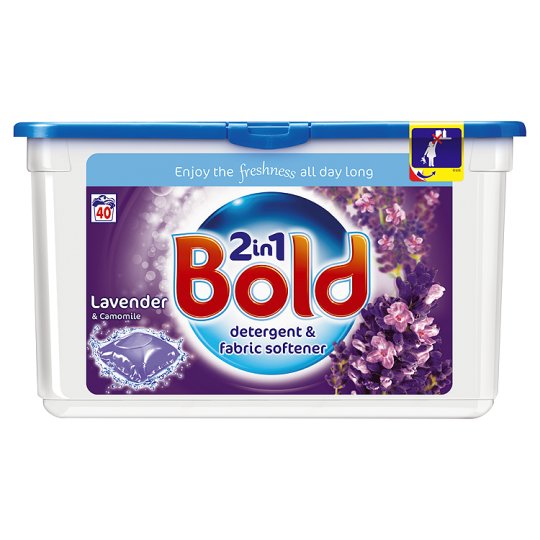 Bold 2in1 Lavender & Camomile Caps 40p 1.4kg