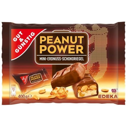 G&G Peanut Power Mini Bars 400g