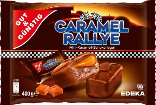 G&G Caramel Rallye Mini Bars 400g