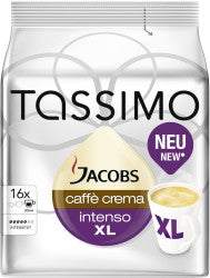 Tassimo Jacobs Caffe Crema Intenso XL 16 pcs 144g