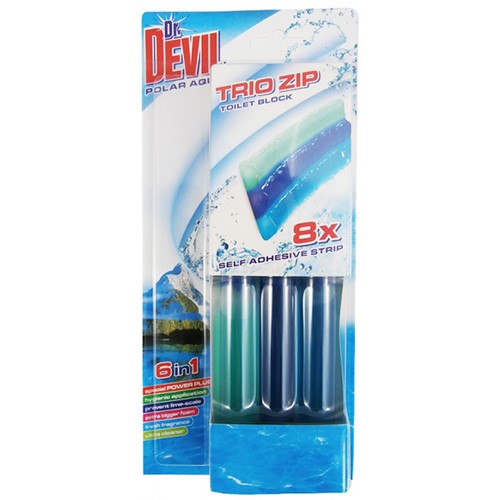 Devil Polar Aqua Trio Zip Toilet Block 6in1 60g