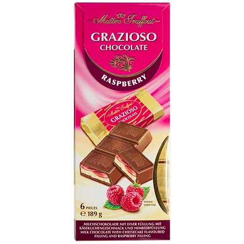 Maitre Truffout Grazioso Raspberry Chocolate 189g