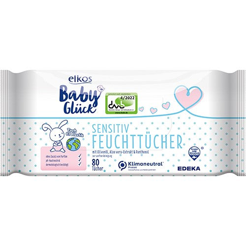 Elkos Baby Gluck Sensitive Wipes 80pcs