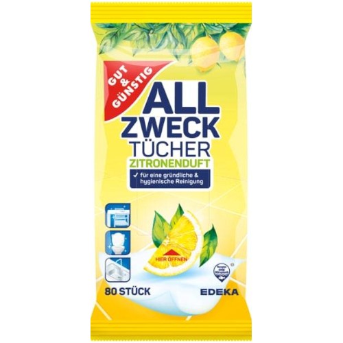 G&G Allzweck Tucher Citron Wipes 80pcs / 6