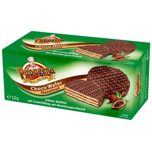 Papagena Choco Wafer Hazelnut Wafers 120g