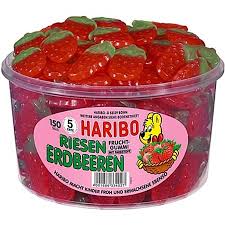 Haribo Riesen Erdbeeren Gummies 150pcs 1.3kg