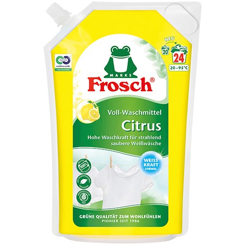 Frosch Citrus Voll-Waschmittel Gel 24p 1.8L