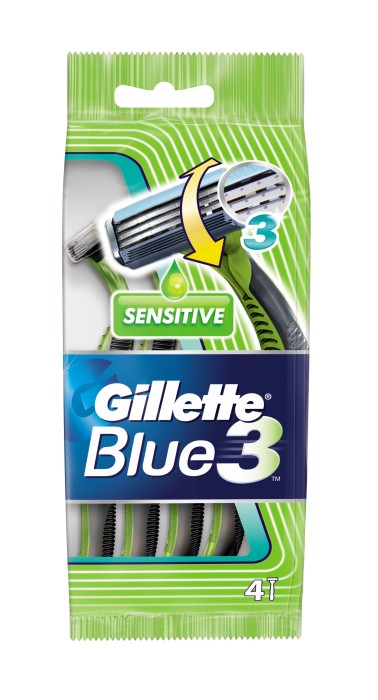 Gillette Blue 3 Sensitive Razors 5pcs.