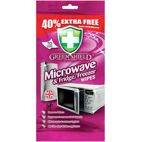 Green Shield Microwave & Fridge Wipes 50pcs