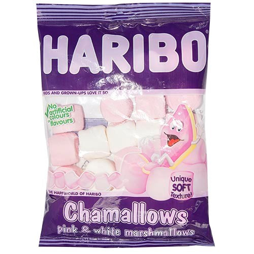 Haribo Chamallows Pink White Marshmallows 150g