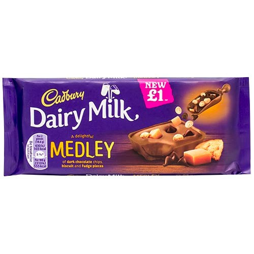 Cadbury Dairy Milk Medley Biscuit Chocolate 93g