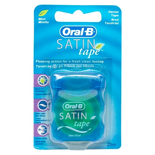 Oral-B Satin Tape Mint Dental Floss 25m