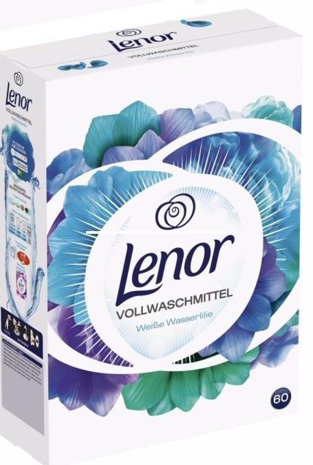 Lenor Vollwaschmittel wasserlilie 60p 3.9 kg