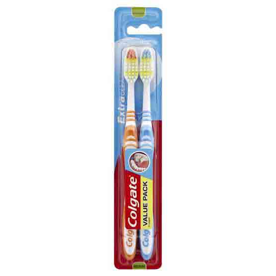 Colgate Extra Clean Medium Brush 2pcs