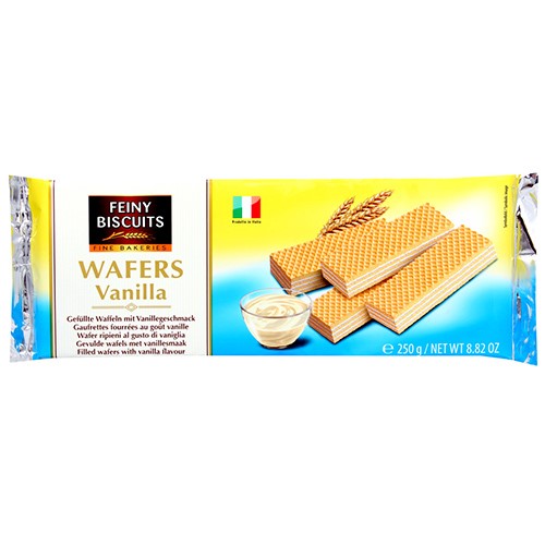 Feiny Biscuits Wafle Waniliowe 250g / 18