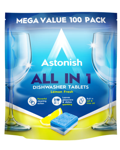 Astonish All in 1 Dishwasher Tablets Lemon 42x20g