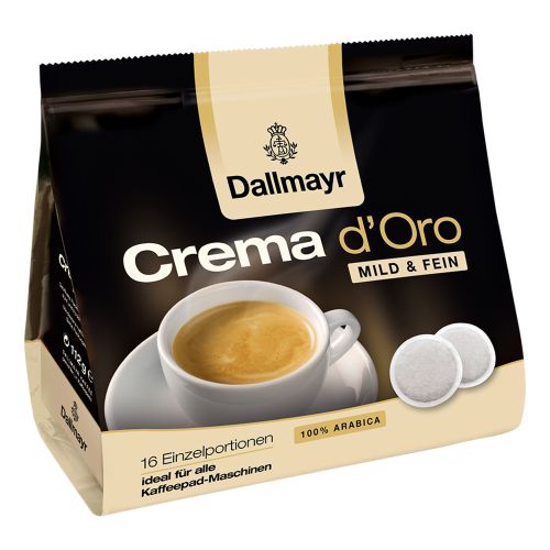 Dallmayr Crema d'Oro Mild & Fein Pads 16pcs 112g