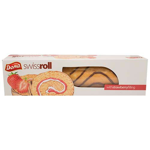 Doma Swissroll With Strawberry Filling Rolada 300g