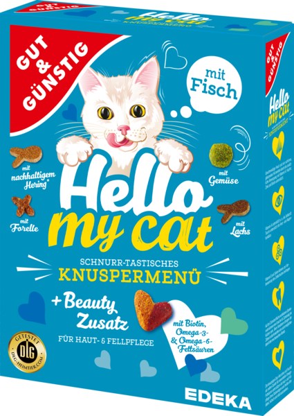 G&G Hello My Cat Knuspermenu Fisch Dry Food 1kg