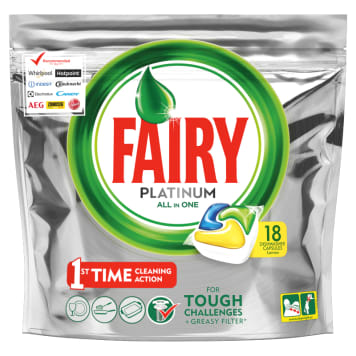 Fairy All in 1 Platinum Lemon 18pcs 303g