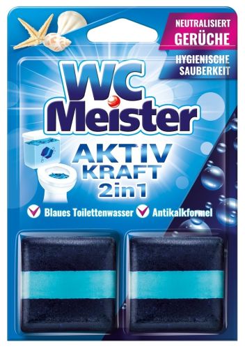 WC Meister Aktiv 2in1 Coloring Cube Ocean 2x50g