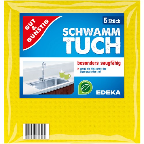 G&G Schwammtuch Kitchen Cloths with Sponge 5pcs