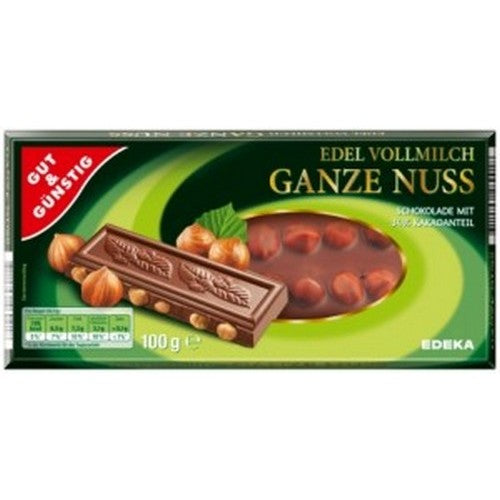 G&G Schokolade Ganze Nuss chocolate nut 100g