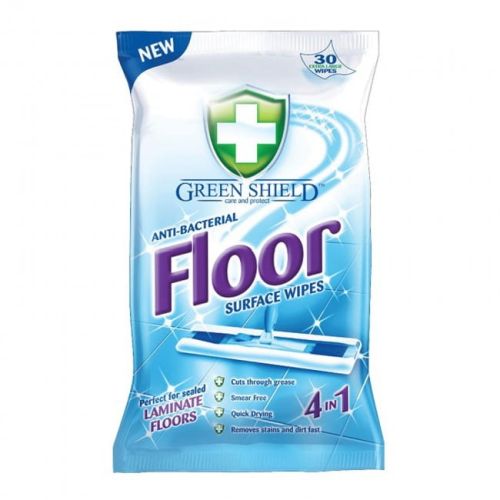 Green Shield Floor Anti-Bacterial Wipes 30pcs