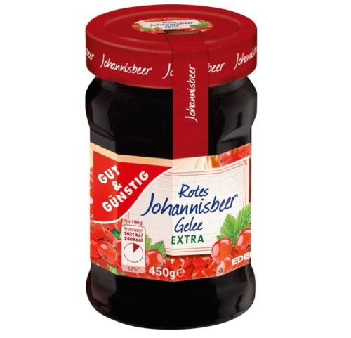 G&G Rotes Johannisbeer Gelee Extra 450g