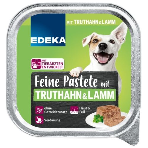 Edeka Feine Pastete Truthahn Lamm for Dog 150g