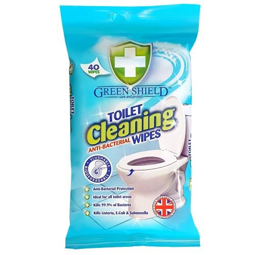 Green Shield Toilet Cleaning Wipes 40pcs