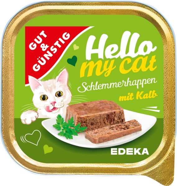 G&G Hello My Cat Schlemmerhappen Kalb 100g