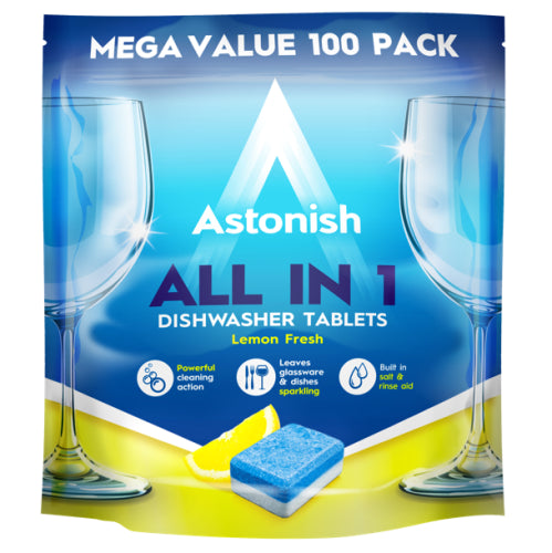 Astonish All in 1 Dishwasher Tabs Lemon 100pcs 2kg