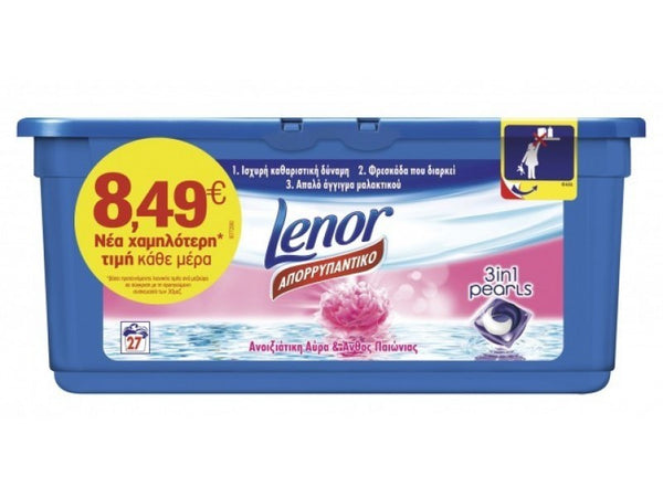 Lenor 3in1 Pods Peony Kaps 27p 788g