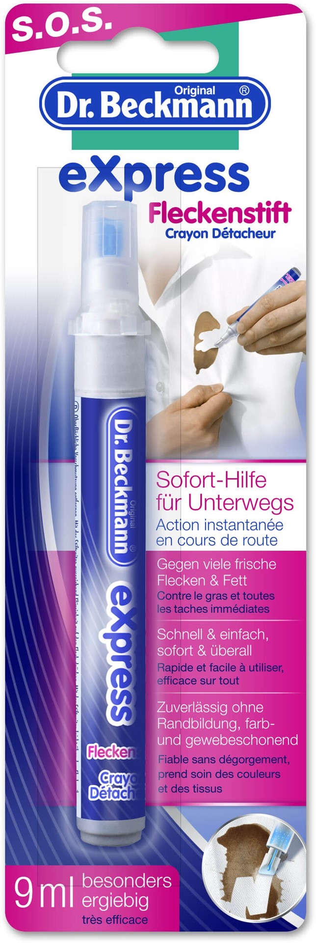 Dr. Beckmann Express Fleckenstift odpl 9ml –