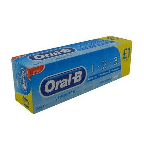 Oral-B 123 Medium Brush 2 pcs