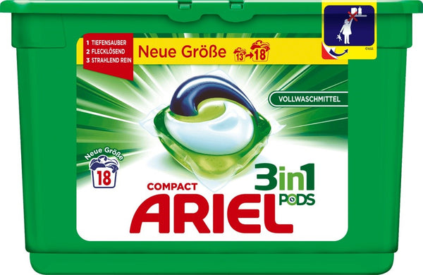 Ariel 3in1 Pods Universal Caps 18p 486g