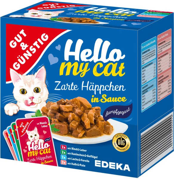 G&G Hello My Cat Zarte Happchen in Sauce 8pcs 800g