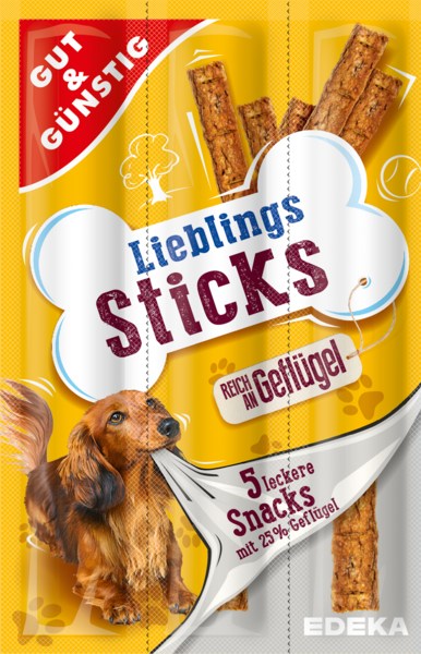 G&G Lieblings Sticks mit Geflugel for Dog 8pcs 55g