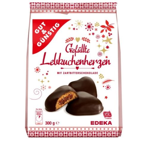 G&G Gefullte Lebkuchenherzen Zart 300g