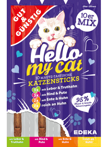 G&G Hello My Cat Katzensticks MIX 10pcs 50g