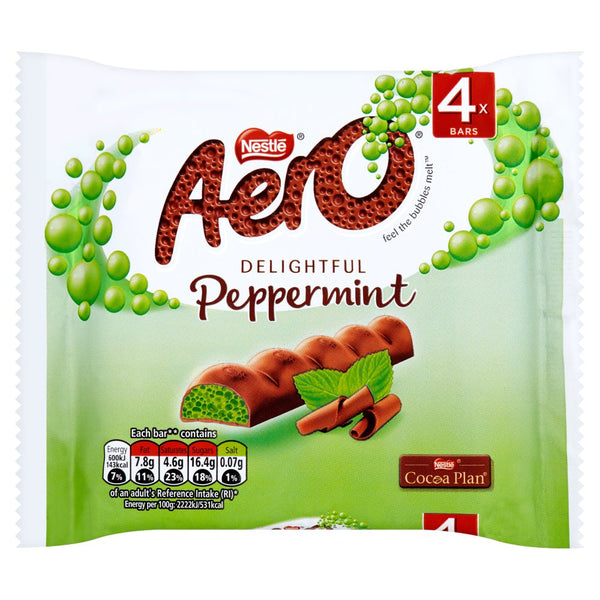 Nestle Aero Peppermint Bars 4pcs 108g