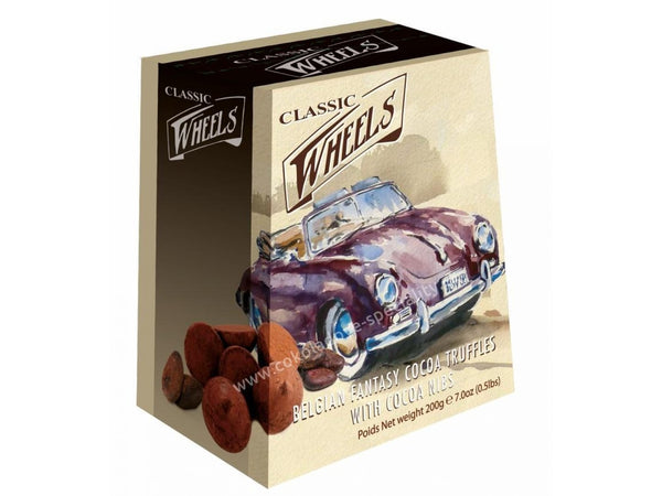 Classic Wheels Belgian Truffles Cocoa Nibs 200g